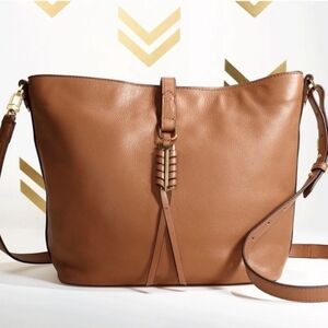 Stella & Dot Covet Sunday tote bag/purse Saddle/Tan